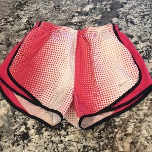 Pink nike running shorts
